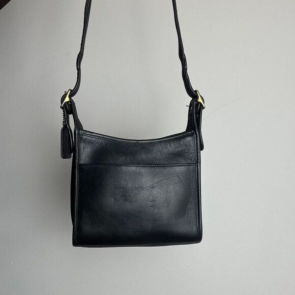 Coach Vintage 90s Legacy All Black Leather Crossbody Bag 9997 - Picture 2 of 4